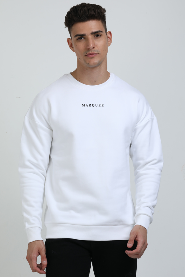 Marqueewear - Oversized Sweatshirts (White)